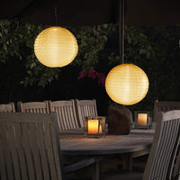 1 x RAW Customer Returns Qedertek Lanterns Solar Outdoor 4 Pieces 20 cm Solar LED Lantern Waterproof Nylon Hanging Garden Lantern Solar Lighting for Garden, Yard, Patio, Wedding, Party Decoration Warm White  - RRP €19.99