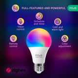 1 x RAW Customer Returns NOUS P3Z, ZigBee light bulb E27 Led warm white, RGB dimmable light bulbs lamp with remote control decor light bulb accessories compatible with Alexa Echo, Hue Bridge, Tuya, Google Home Assistant, M2QTT - RRP €26.16