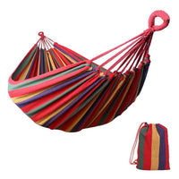 1 x RAW Customer Returns Hammock Outdoor Canvas Multi-person Double Width 1 2 Person Brazilian Hammock For Outdoor Indoor Garden Travel Camping Hammock - RRP €20.15