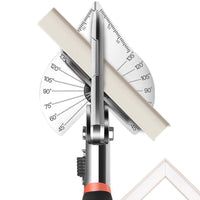 1 x RAW Customer Returns Multi-angle miter shears with 45 to 135 degrees, adjustable angle cutting scissors for PVC cord covering, baseboard molding, quarter round trim, tile edging with 2Pcs replacement blades - RRP €15.13