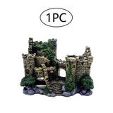 1 x RAW Customer Returns Gotetiso Aquarium Decoration Aquarium Ornaments Aquarium Decoration Castle Aquarium Decoration Resin Castle Decorations Classic Castle Ruins Resin Aquarium Accessories for Fish Shrimp Turtle - RRP €16.13