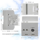 1 x RAW Customer Returns AIFIZO electricity meter DIN rail AC40-300V 100A digital energy meter suitable for DIN rail 6in1 digital electricity meter DIN rail AC40-300V 100A digital energy meter suitable for DIN rail - RRP €20.05