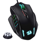 1 x RAW Customer Returns Redragon M908 Impact RGB LED MMO Mouse with Side Buttons, Optical Wired Gaming Mouse with 12,400DPI, High Precision, 20 Programmable Mouse Buttons - RRP €40.33