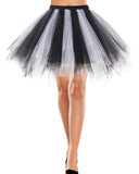 11 x Brand New Bbonlinedress Short Skirt Ballet Tutu Classical Dance Girl 50s for Fancy Dress Carnival Party Evening Cosplay Various Colors Black-White L - RRP €250.8