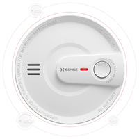 1 x RAW Customer Returns X-Sense smoke detector networked, 10 year battery, fire detector networked with a transmission range of over 250 m, SD20-W, set of 1 - RRP €28.22