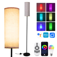 1 x RAW Customer Returns Litake floor lamp living room, RGBCW reading lamp LED dimmable control stepless 800lm with remote control APP floor lamp modern with DIY and music mode compatible with Alexa Google Home 2500K-9000K - RRP €63.52