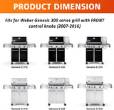 1 x RAW Customer Returns Denmay 7524 49.5cm Cast Iron Grill Grates Cooking Grate for Weber Genesis E-310 E-320 E-330, Genesis S-310 S-320 S-330, Genesis EP-310 EP-320 EP-330 Gas Grill, 2 Grills - RRP €61.99