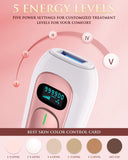 1 x RAW Customer Returns AMINZER IPL Devices Hair Removal Laser with 5 Energy Levels, Hair Removal Device with 999,900 Light Pulses and 2 Modes for Home Use Body Armpits Face Bikini - RRP €60.49