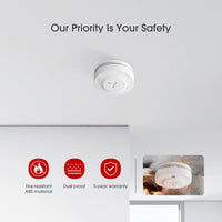 1 x RAW Customer Returns X-Sense Improved smoke detector 10 year battery, fire detector with photoelectric sensor, T V and EN14604 tested fire detector, SD2J0AX, set of 2 - RRP €29.84