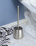 1 x RAW Customer Returns mDesign Elegant Stainless Steel Toilet Brush Toilet Brush with Holder Included Practical Toilet Brush Holders Silver - RRP €27.24