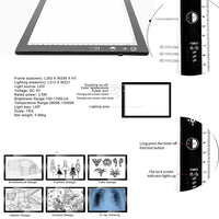 2 x RAW Customer Returns XIAOSTAR A3 Led Light Pad Light Table, Smart Tracing with Lock Screen and Timing Set, Adjustable Brightness and Color Temperature, for Artists, Animation Drawing, Sketching, X-ray Viewing - RRP €92.54