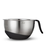 1 x RAW Customer Returns Yum Asia rice washing bowl made of 304 stainless steel 22 cm with silicone base and handle - RRP €23.08