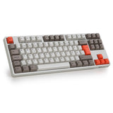 1 x RAW Customer Returns Akko 3087S ISO-DE Nordic Mechanical Keyboard, Wired Computer Keyboard 87 Keys 100 Anti-Ghosting with PBT Keycaps, Speed Silver Switch, TKL Gaming Keyboard for PC Steam Engine  - RRP €74.99