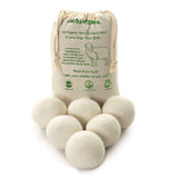 1 x RAW Customer Returns Ezhippie Natural Wool Dryer Balls - Fabric Softener, Reduces Wrinkles and Reusable, 6 Pack XL  - RRP €15.4