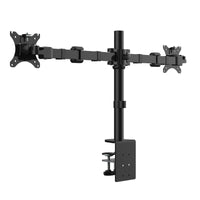 2 x RAW Customer Returns FLEXIMOUNTS D1D Full Motion Dual Arm Desk Monitor Mount for 10 - 27 LCD Computer Monitor, Clamp Mount, 10kg Load Capacity - RRP €77.86