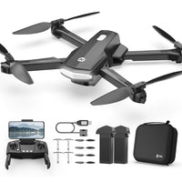 1 x RAW Customer Returns Holy Stone HS260 Foldable Drone with WiFi Camera 1080P HD, RC Quadcopter with 2 Batteries Long Flight Time, App Controlled Live Video, Tap-Fly Headless Mode Photo Drone incl. Bag for Children Beginners Game - RRP €80.66