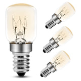 1 x RAW Customer Returns Comyan Oven Lamp 25W Small Screw E14 Socket T25 Oven Bulbs, Pygmy Lamps 300 C Microwave Oven Salt Lamp Bulbs, 4 Pack - RRP €11.83