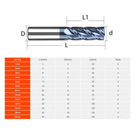 1 x RAW Customer Returns CREEYA 1pcs Carbide End Mill 18mm, 4 Teeth 4 Cutting Edges, AlTiN Black Coating CNC Milling Cutter, Solid Carbide Milling Cutter 18mm For Metal Wood Acrylic Plastic 18mm  - RRP €52.12