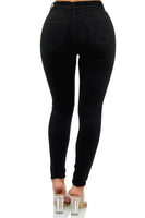 1 x RAW Customer Returns Elara Super High Waist Damen Hose Chunkyrayan EL12 Schwarz 44 2XL  - RRP €32.95