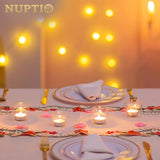 1 x RAW Customer Returns NUPTIO tealight holder tealights tealight glasses glass - 24 pieces small floating candle holder tealight wedding lantern tealight glass candle holder glasses votive candle holder Christmas 4 cm 5 cm height - RRP €27.2