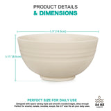 1 x RAW Customer Returns Greentainer Bowl 24 OZ Cereal Bowls with Lid Salad Bowls, 4 Pack 710ml Unbreakable Cereal Bowls Fruit Bowl, Soup Bowl for Kids and Adults Lightweight Shatterproof - RRP €17.74