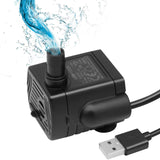 1 x RAW Customer Returns Mini Water Pump, USB Mini Pump, 1-3W, 200L H, Fountain Pump for Mini Pools, Mini Planters for Aquarium, Pond - RRP €8.9