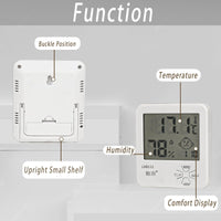 1 x RAW Customer Returns Kikuo 5 Pack Digital Thermometer Hygrometer Indoor, Room Thermometer Temperature and Humidity Meter with Data Storage, High Accuracy Room Thermometer for Baby Room Senior Room Greenhouse - RRP €26.4