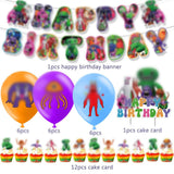 2 x Brand New Babioms Ban Ban Birthday Decoration, Banban, Balloons, Cake Topper, Banner, Cartoon Birthday Decorations, for Kids Birthday Party, 32Pcs - RRP €38.4