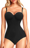 1 x RAW Customer Returns KUMAYES Shapewear Women Fajas Colombianas Body Shaper with Integrated Bra Figure-Shaping Waist Shaper Comfortable Shaping Bodysuit XL, Black  - RRP €29.99