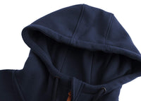 1 x RAW Customer Returns TrendiMax women s sweat jacket, hoodie, zip hoodie, hooded jacket, winter sweatshirt jacket, navy blue, L - RRP €40.33