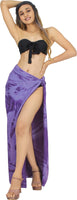 1 x Brand New LA LEELA Women s Beach Swimsuit Purple Wrap Sarong Bathing Suit, Tie Dye 80 One Size - RRP €24.0