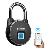 1 x RAW Customer Returns MYPIN Fingerprint Padlock Keyless Fingerprint Lock for Android iOS Suitable for Gym, Backpack, School, Fence and Storage - RRP €30.24