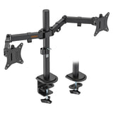 1 x RAW Customer Returns VonHaus double monitor mount for 13-32 PCs, monitor mount for 2 monitors with desk clamp, adjustable height, easy to install, tilt, swivel and pivot arms, VESA 75x75 100x100 mm monitor arm - RRP €30.76