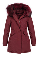 1 x RAW Customer Returns Elara Women s Winter Parka Chunkyrayan Coat Vino KOKO-5089 WineRot 38 M  - RRP €84.19