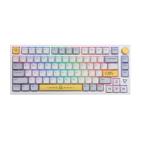 1 x RAW Customer Returns EPOMAKER Ajazz AK816 Mechanical Gaming Keyboard 75 Seal Hot Swap Bluetooth 5.0 2.4G Type-C Wired for Win MacOS iOS Android with Volume Control Knob - RRP €127.04