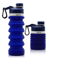 1 x RAW Customer Returns ONTA Collapsible Water Bottle - BPA Free On The Go, Food Grade Portable Leak Proof Silicone Travel Water Bottle, 20 oz Dark Blue  - RRP €14.99