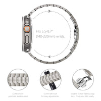 1 x RAW Customer Returns NewWays 49mm 45mm 44mm 42mm Compatible with Apple Watch Titanium Strap,Titanium Grade 2 Link Bracelet Metal Replacement Straps for Ultra 2 Ultra,Series 9 8 7 6 5 4 3 2 1 SE,Titanium - RRP €55.45