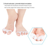 38 x Brand New Gel Toe Separator, Bestrice Gel Bunion Color Correction Toe Protectors Straightener Flexible Toe Spacer Spreader Rubber Toe Strips - RRP €493.62