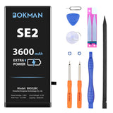 3 x RAW Customer Returns bokman Battery for SE 2020, High Capacity Increased with 3600 mAh Polymer Lithium Battery Replacement with Repair Kit - RRP €69.48