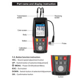 1 x RAW Customer Returns BuyWeek Ultrasonic Thickness Gauge, WT100A Digital Ultrasonic Thickness Gauge Handheld Ultrasonic Thickness Gauge Measuring Range 1-225 mm - RRP €120.29