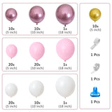 1 x Brand New Balloon Pink Balloon Garland Kit Balloon Garland Pink White Gold with Pink Balloons Metallic Mini Balloon Gold Latex Balloon For Wedding Bride Birthday Baby Shower Baptism Girl Party Decoration - RRP €12.66