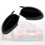 1 x RAW Customer Returns KASturbo rear view mirror cover caps suitable for E81 E87 E90 E91 E92 E93 LCI M3 Style 2005-2007 Left Right Black glossy - RRP €48.98