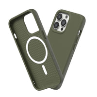 1 x RAW Customer Returns RhinoShield Case compatible with iPhone 13 Pro Max SolidSuit - MagSafe compatible - shock-absorbing slim protective case with premium finish - 3.5 meter drop protection - algae green - RRP €43.66