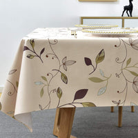 1 x RAW Customer Returns Plenmor Oilcloth Tablecloth PVC Tablecloth Plastic Tablecloth Outdoor, Table Cloth Waterproof Wipeable Tablecloth Dining Table Cover Autumn Leaves, 137 x 137 cm  - RRP €20.35