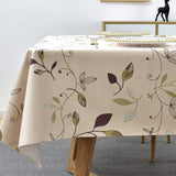 1 x RAW Customer Returns Plenmor Oilcloth Tablecloth PVC Tablecloth Plastic Tablecloth Outdoor, Table Cloth Waterproof Wipeable Tablecloth Dining Table Cover Autumn Leaves, 137 x 137 cm  - RRP €20.35