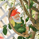 1 x RAW Customer Returns TERESA S COLLECTIONS Garden Gnomes Garden Decoration for Outdoors 18cm Lying Gnome Garden Figure Made of Hammock Resin Waterproof Garden Gnome Figure GNOME Garden Decoration Gifts for Women - RRP €19.99