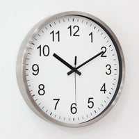 1 x RAW Customer Returns HZDHCLH 30CM Wall Clock Modern Quartz Silent Wall Clocks Round Without Ticking Noise Decorative Wall Clock for Living Room, Bedroom, Kitchen White  - RRP €24.19