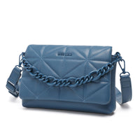 1 x RAW Customer Returns Miss Lulu Small Shoulder Bags for Women, Classic Soft Padded Bags with Wide Strap, PU Leather Waterproof Shoulder Bag for Cell Phone as a Gift for Girls Classic Blue  - RRP €25.78