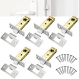 1 x RAW Customer Returns ZACUDA Pack of 5 Mortise Locks Aluminum Alloy Room Door Locks Tubular Frame Lock with Strike Plate Latch Lock for Various Door Lock - RRP €13.86