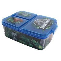 1 x RAW Customer Returns Various lunch box for kids, sandwich box with 3 compartments for daycare, children s lunch box with dividers made of BPA-free plastic, great gift for children Jurassic World  - RRP €10.98